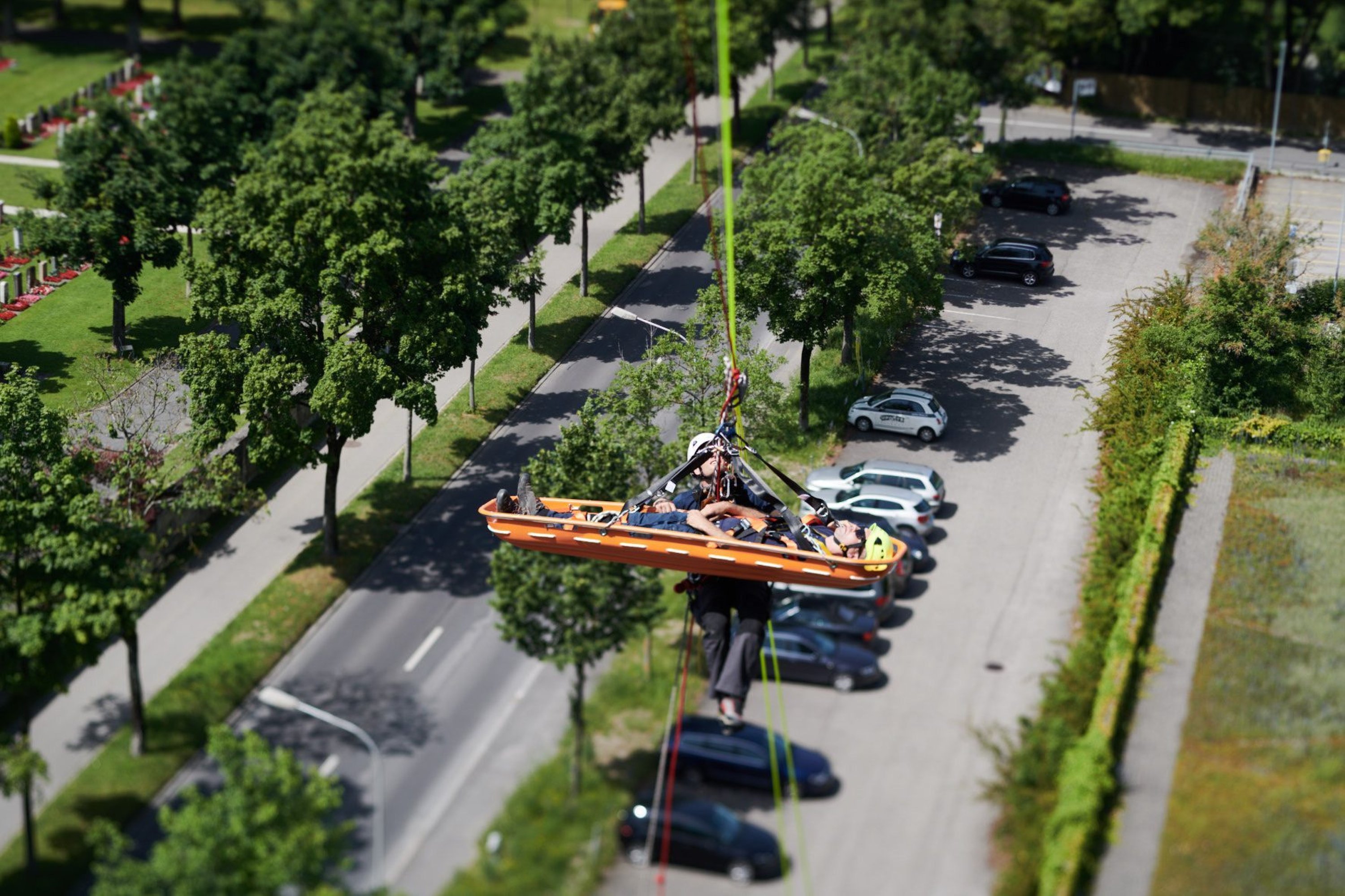 Rettungsübung an Hochhaus  – Dominic Fischer